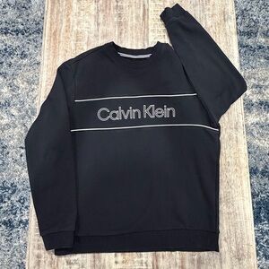 Calvin Klein Men's Black Crewneck with Contrast lining